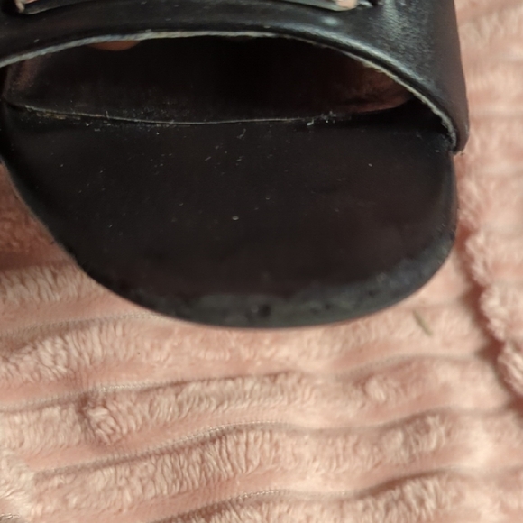 Michael Kors Black Sandals with Silver Logo - Picture 10 of 10